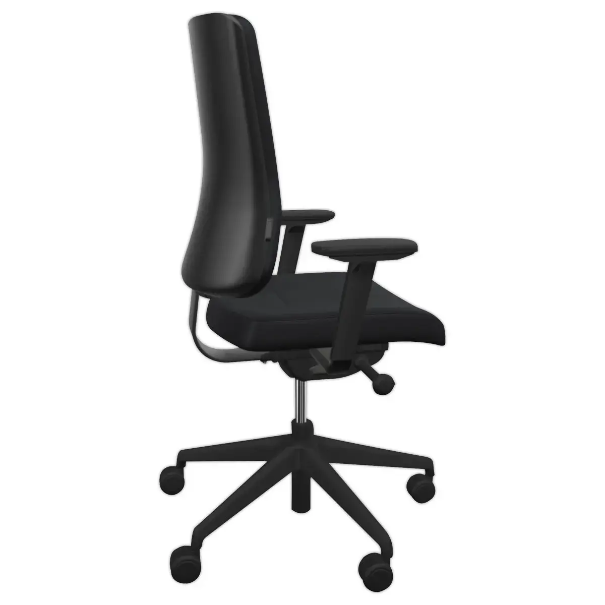 Siège synchrone ATILA ERGO tissu noir accotoirs 4D monté