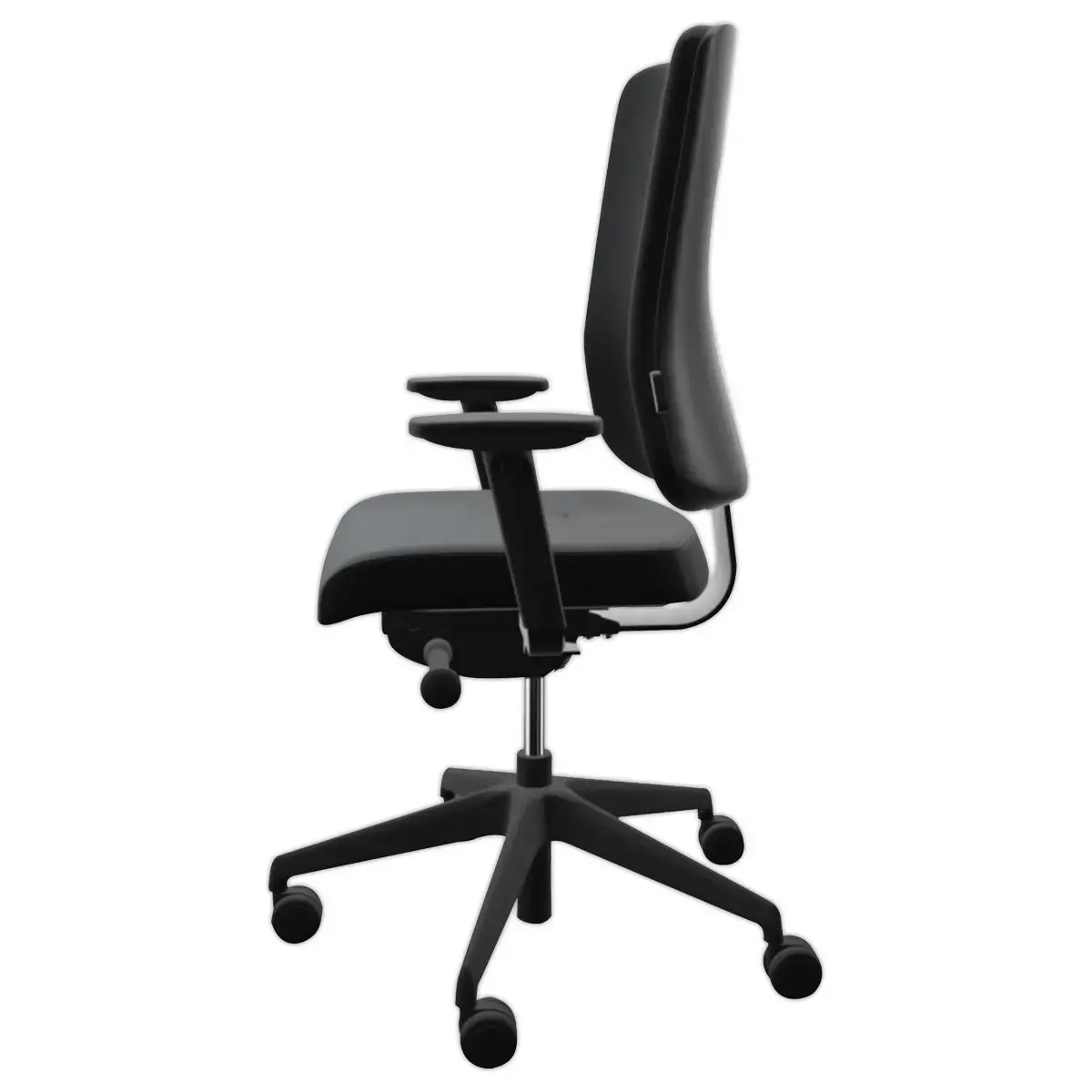 Siège synchrone ATILA ERGO tissu noir accotoirs 4D monté