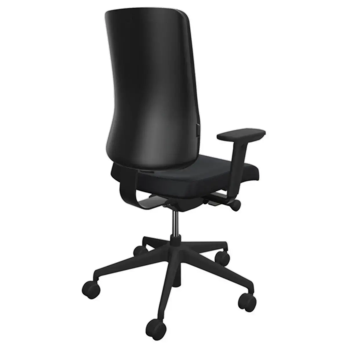 Siège synchrone ATILA ERGO tissu noir accotoirs 4D monté