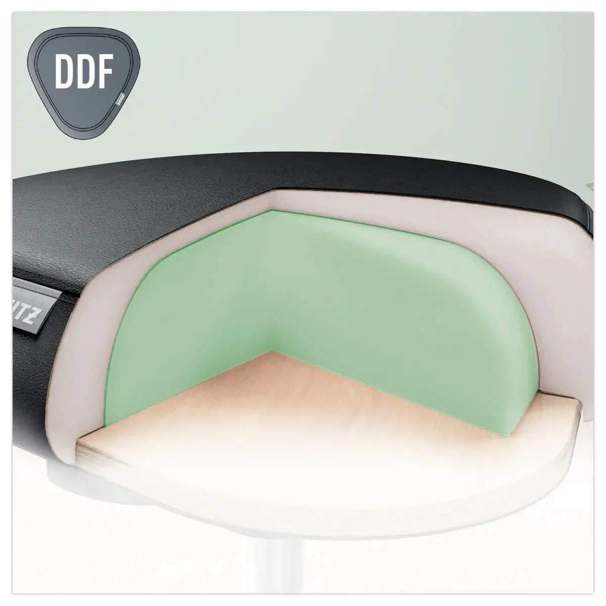 Tabouret ergonomique avec roulettes - LEITZ 