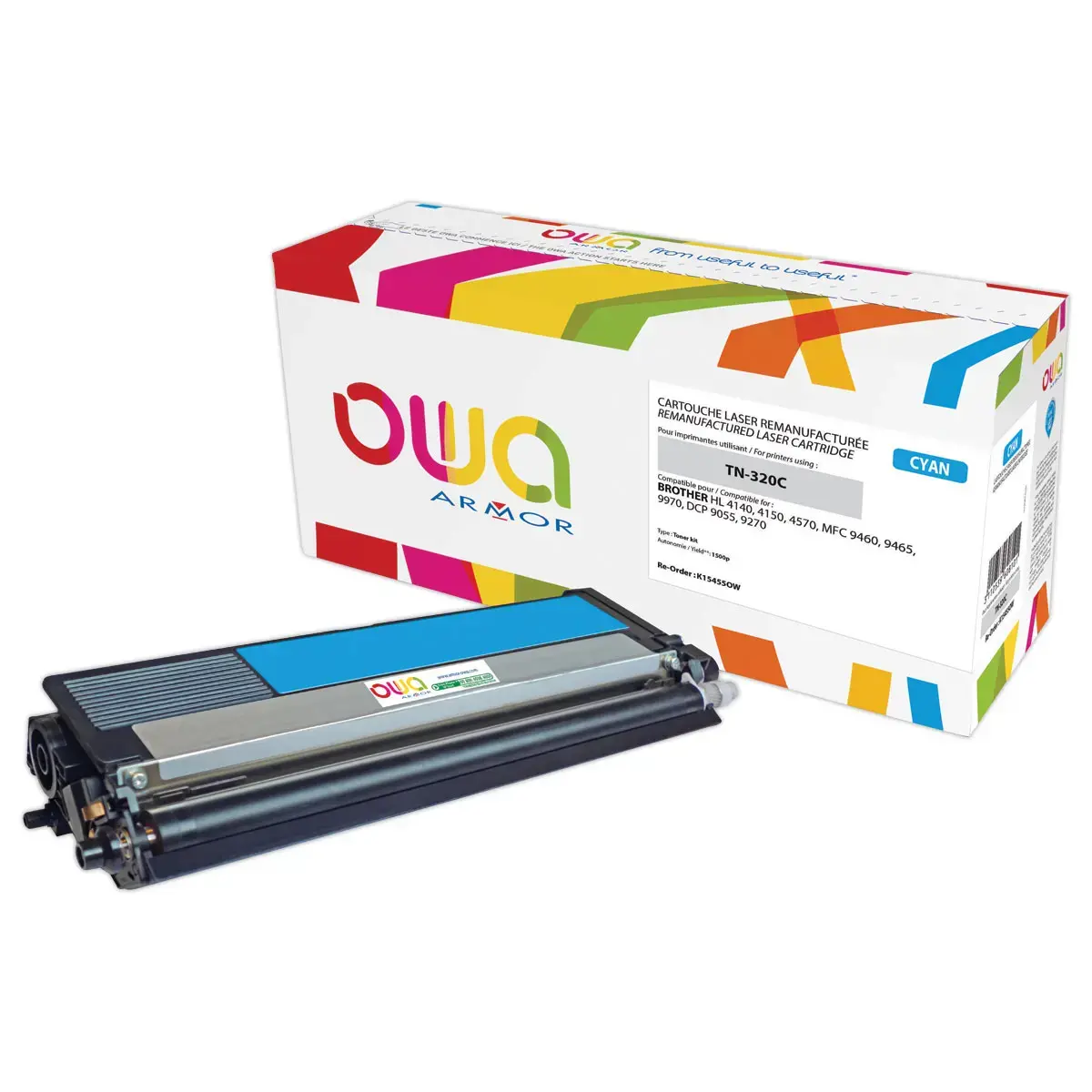 Toner &eacute;q. BROTHER TN-320C - Cyan - OWA 