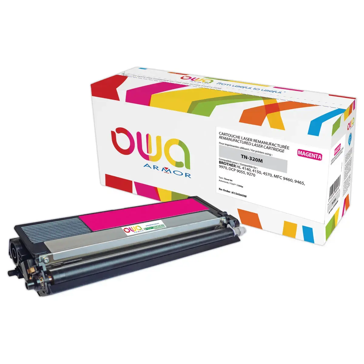 Toner éq. BROTHER TN-320M - Magenta - OWA