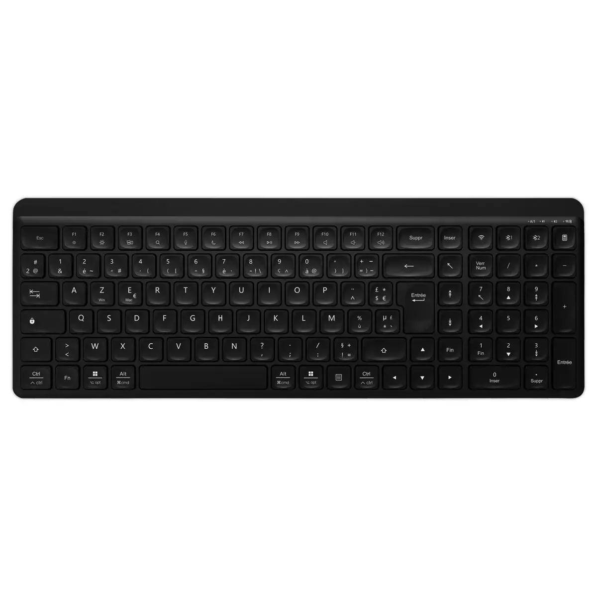 Clavier ultra silencieux SILENT PRO - Rechargeable - Noir - T'nB 