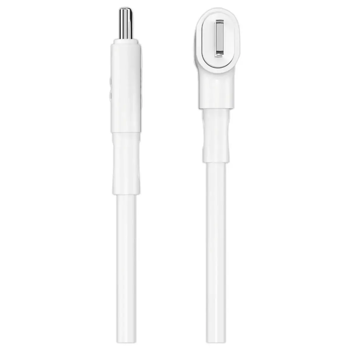 Câble hybride USB-C et Lightning en silicone 1.5M - Blanc