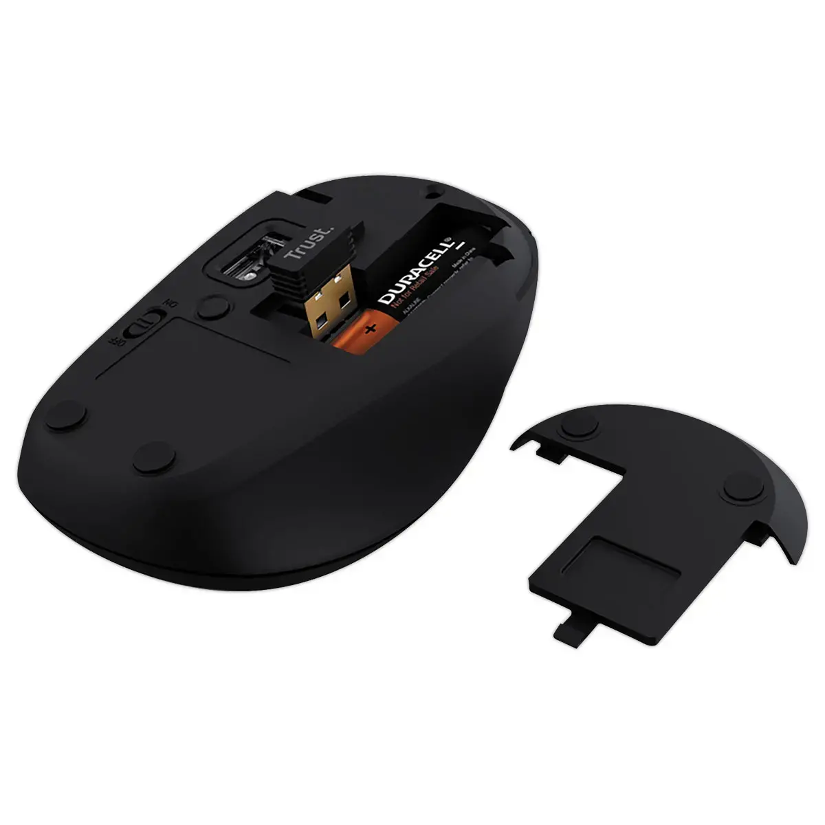 Souris Sans Fil Bluetooth Silencieuse - Longue Autonomie - Noir - TRUST 