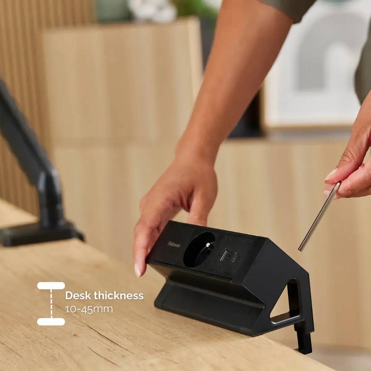 Power desk - noir 