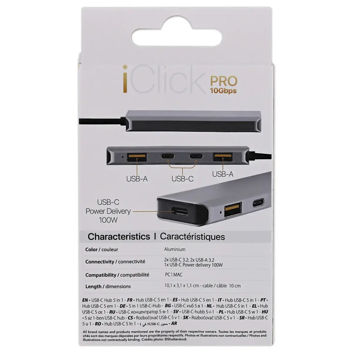 Hub USB-C 5 en 1 Ultra Rapide - Aluminium - T'NB 