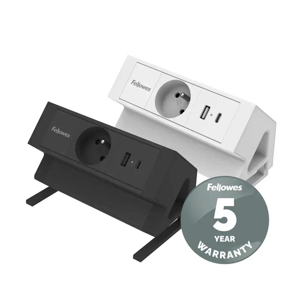 Unité d'Électrification - Power Desk 2 - USB-A & USB-C - Blanc - FELLOWES