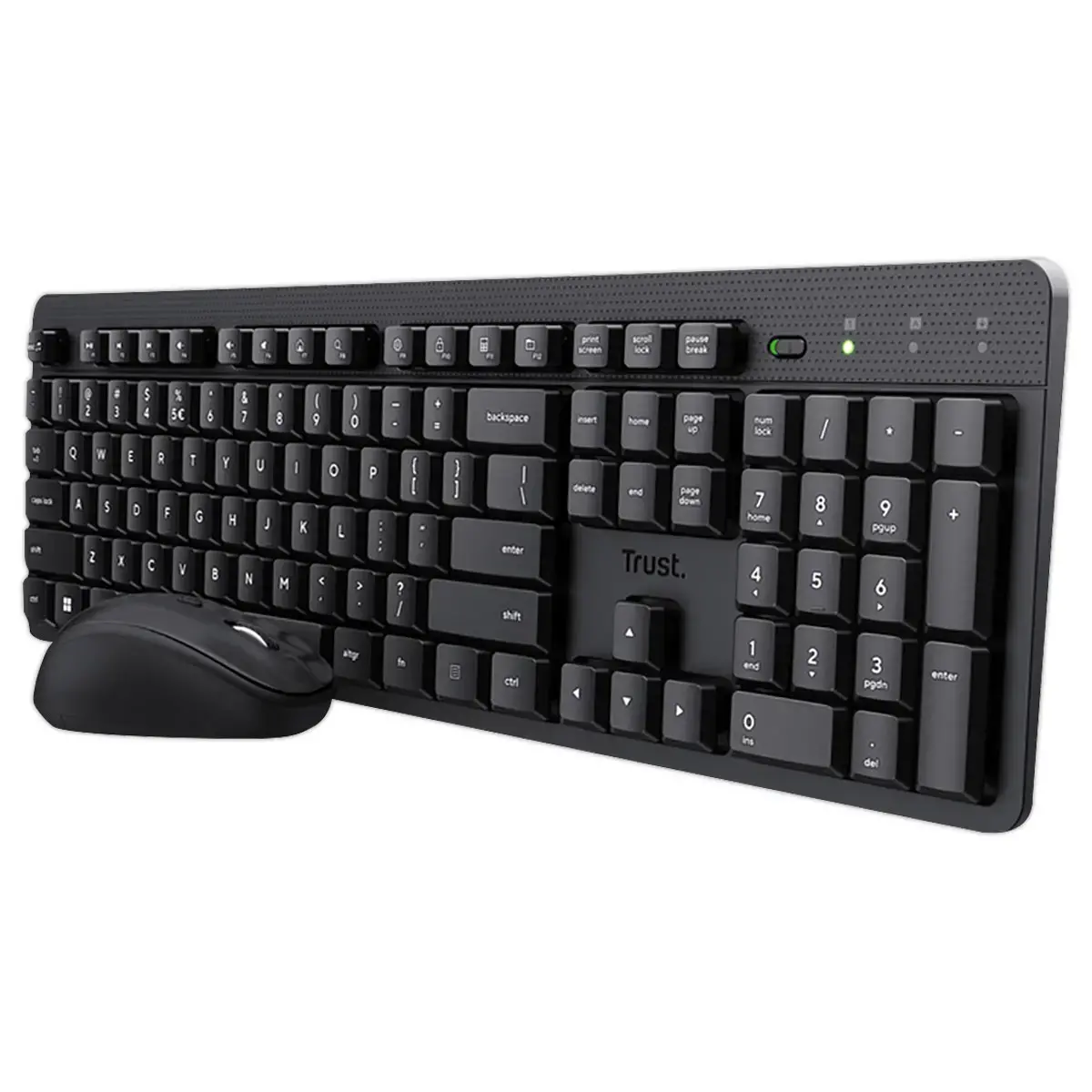 Pack Clavier + Souris Sans Fil R&eacute;sistant - Noir - TRUST 