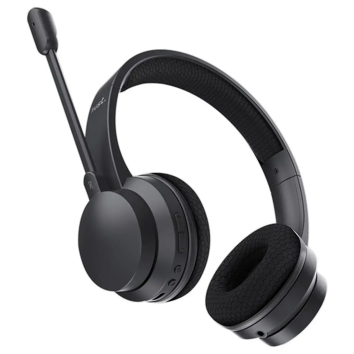 Casque-Micro Sans Fil PC - Antibruit & Longue Autonomie - Noir - TRUST 