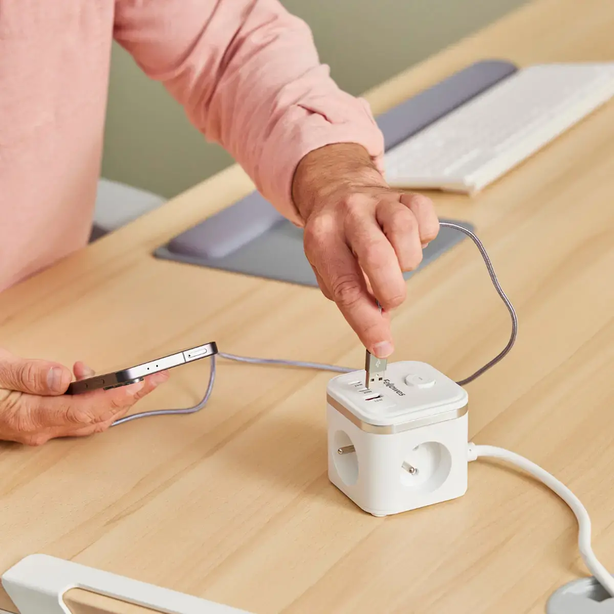 Power cube - blanc - FELLOWES