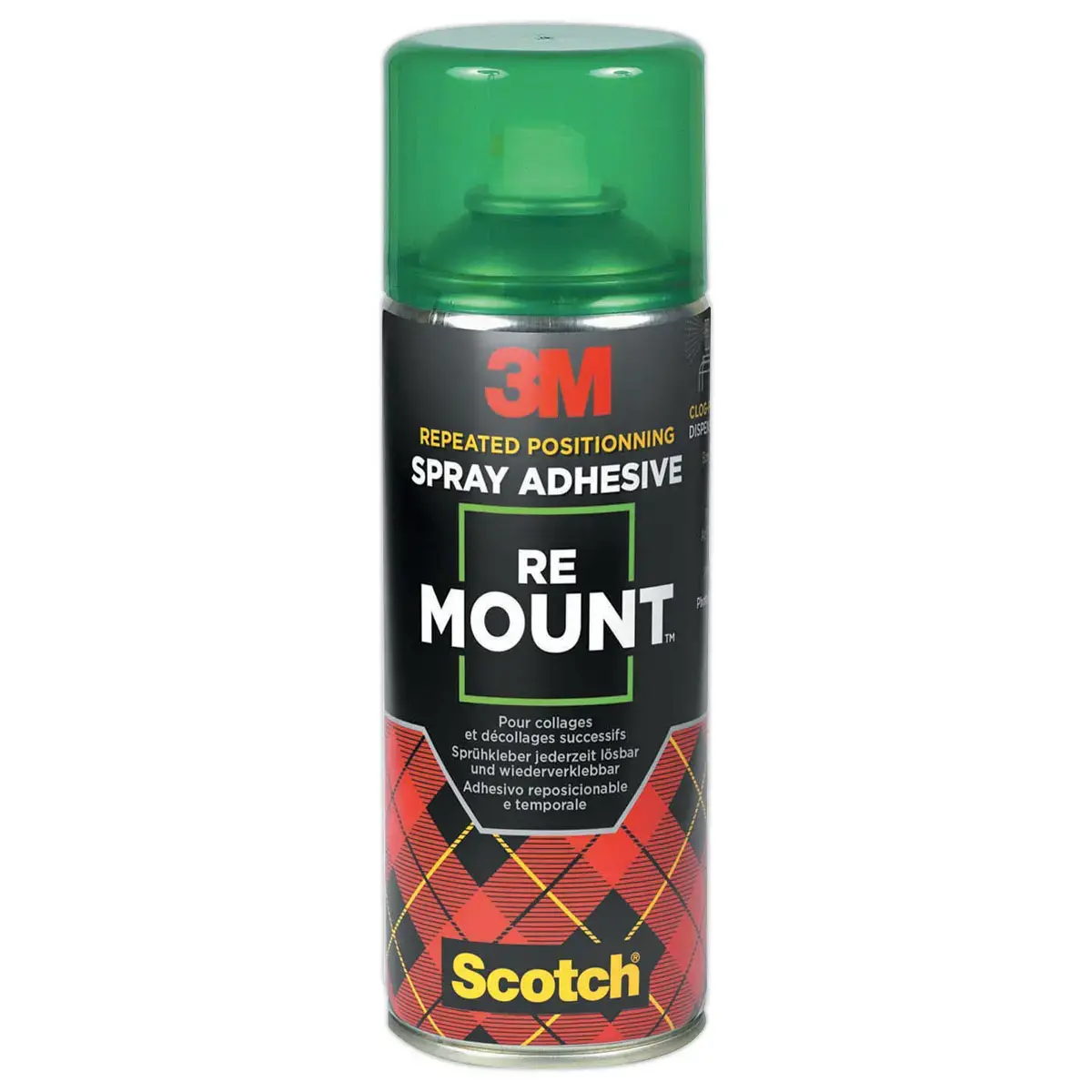 A&eacute;rosol de colle repositionnable Re Mount - 3M - 400 ml 