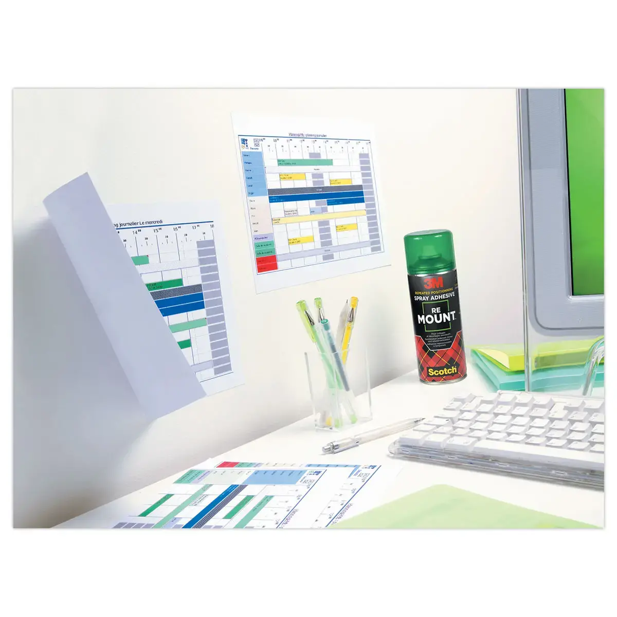 A&eacute;rosol de colle repositionnable Re Mount - 3M - 400 ml 