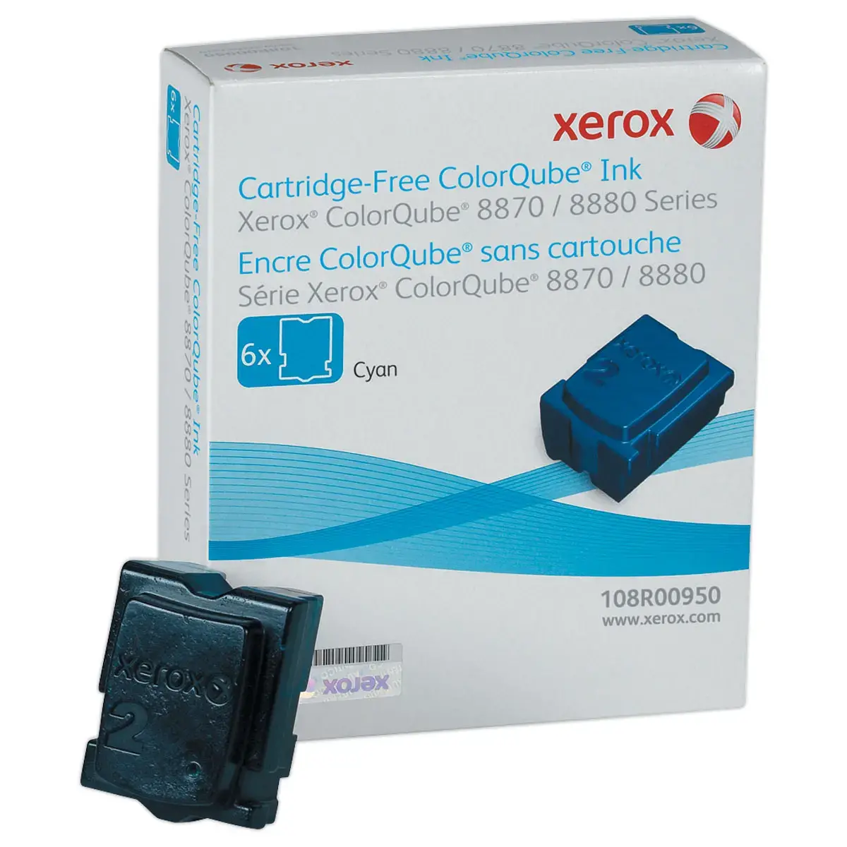 Pack de 6 blocs de cire 108R00954 - Cyan - Xerox 