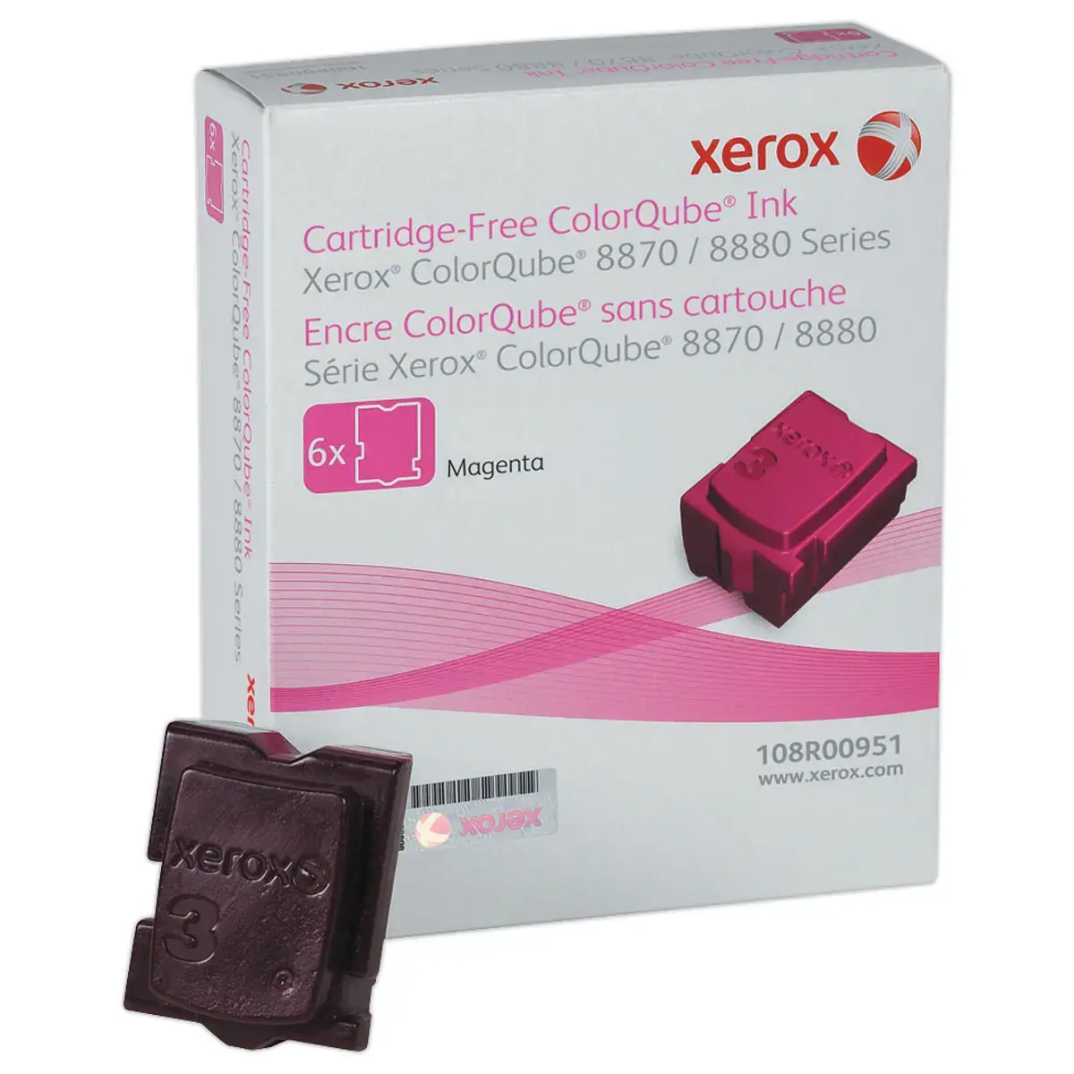 Pack de 6 blocs de cire 108R00955 - Magenta - Xerox 