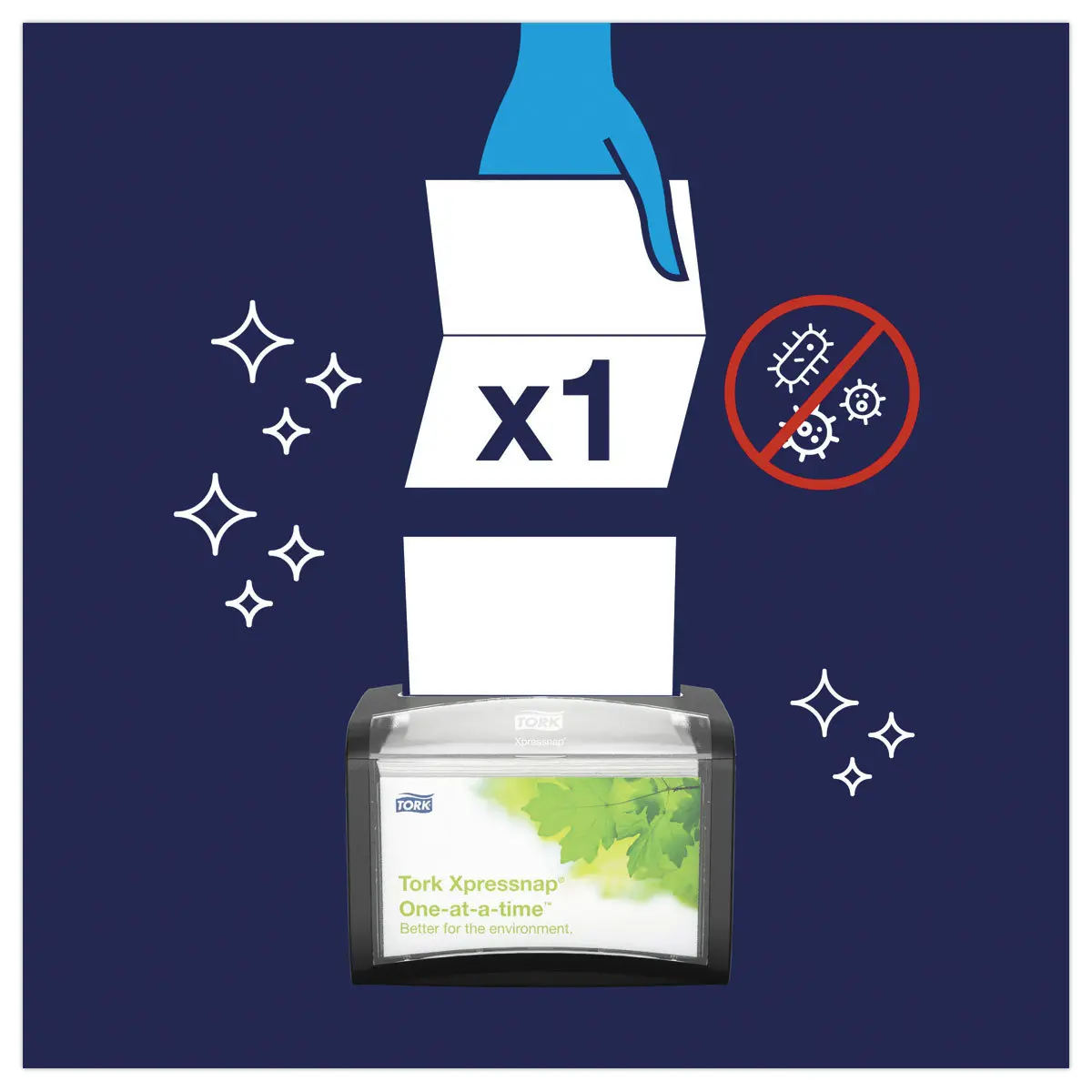 500 Serviettes Xpressnap - 2 plis - Tork 