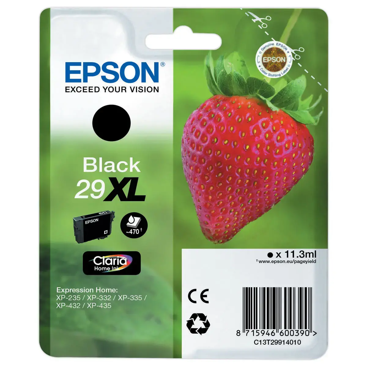 Cartouche C13T29914010 - Noir - Epson