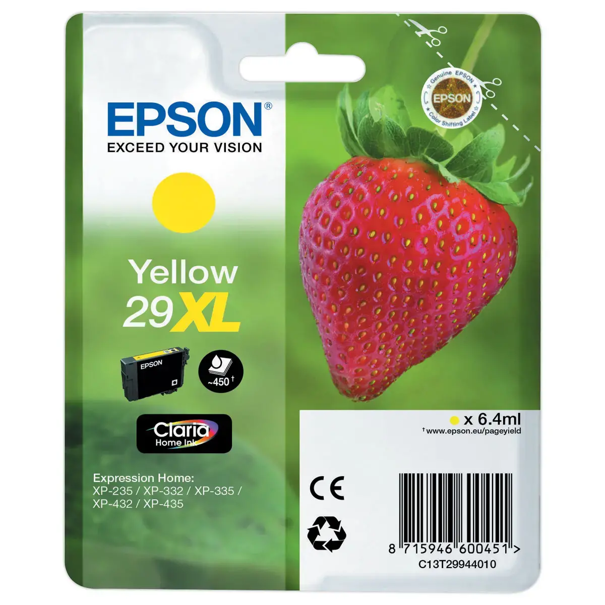 Cartouche EPSON C13T299440 jaune 