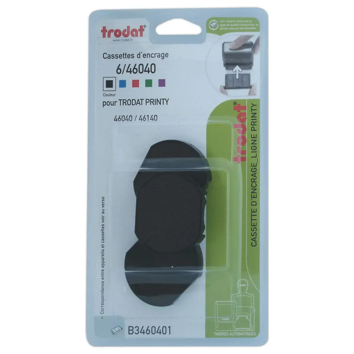 3 Encriers Trodat 46040a noir
