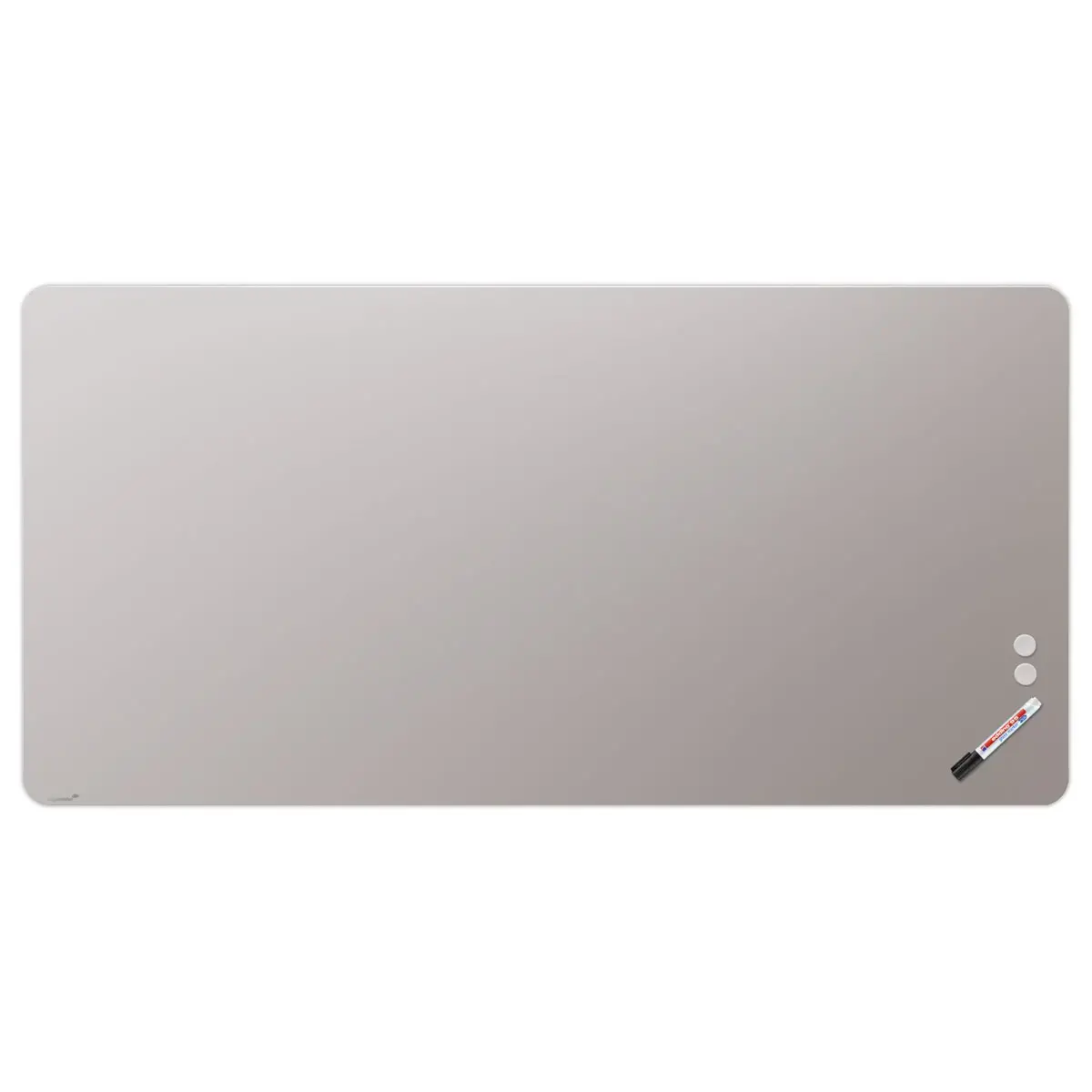 Tableau en Verre Mat Magn&eacute;tique 100x200 + Kit - Gris- LEGAMASTER 