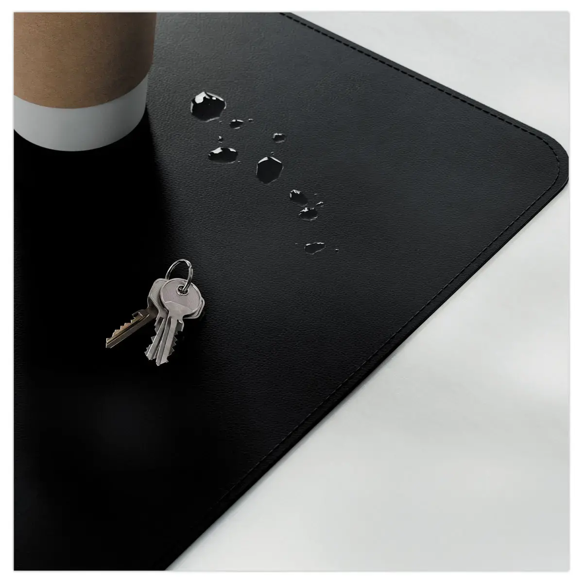 Tapis de Bureau 80x40cm - Multifonctions & Antid&eacute;rapant - Noir - LEITZ 