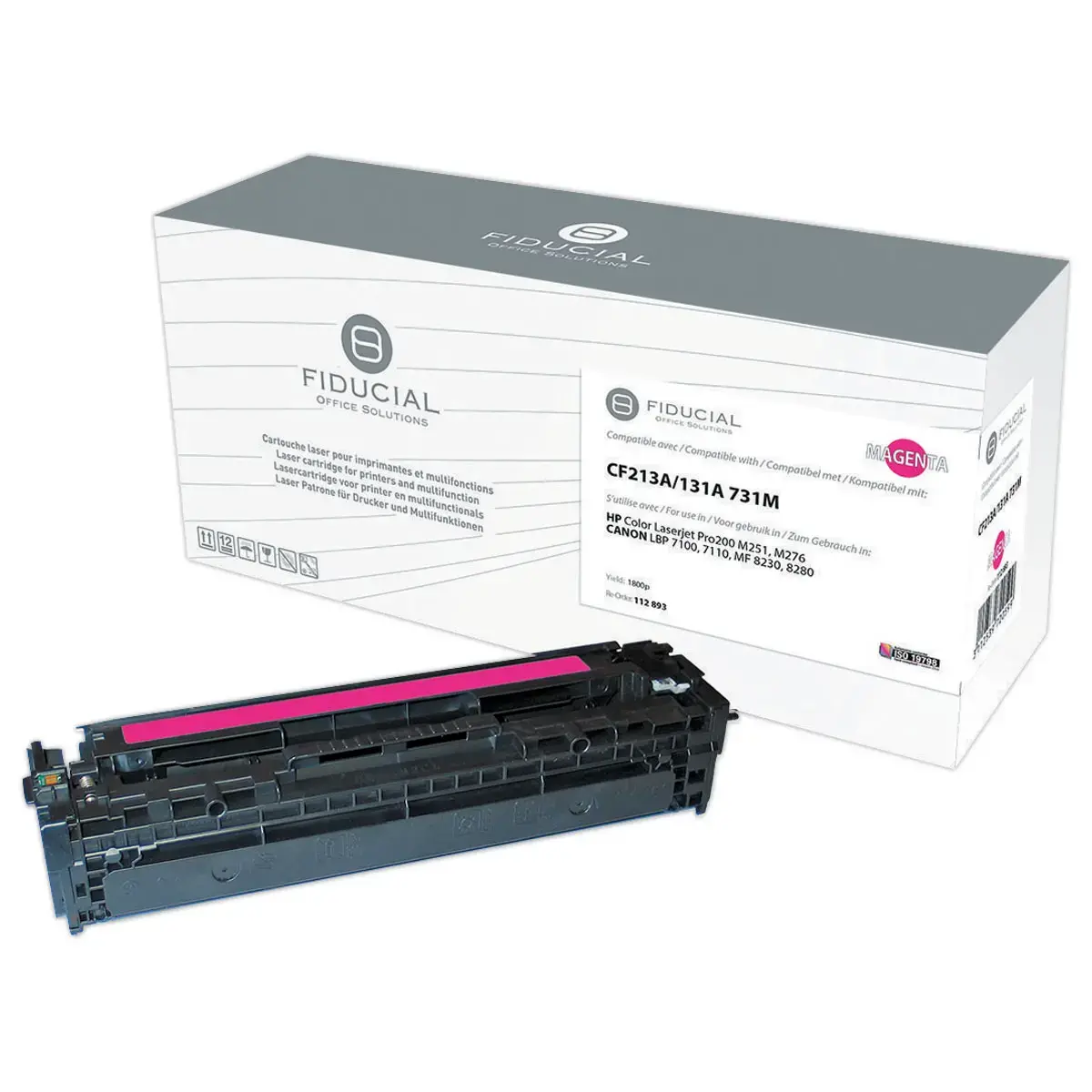 Toner remanufacturé éq. CANON 731M, HP CF213A - Magenta