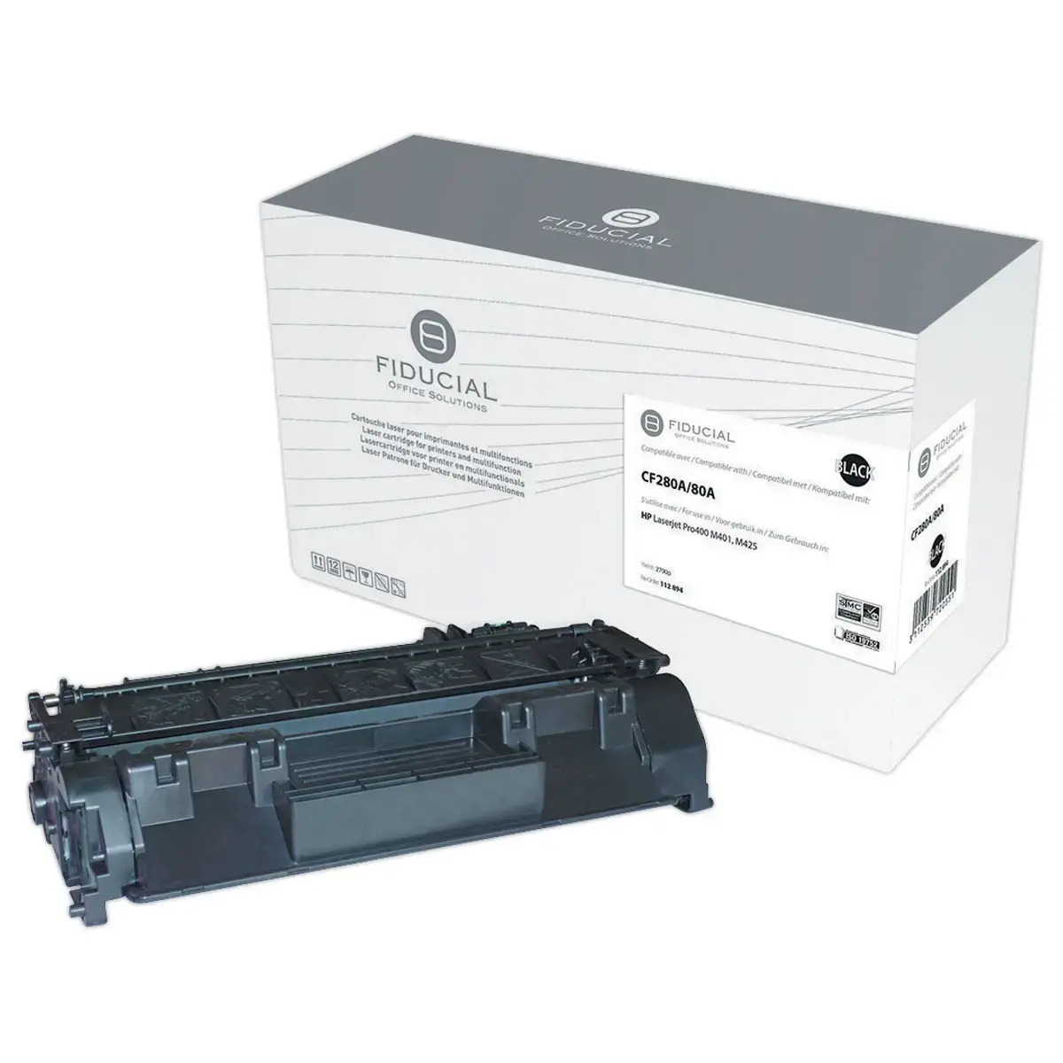Toner remanufacturé éq. HP CF280A - Noir