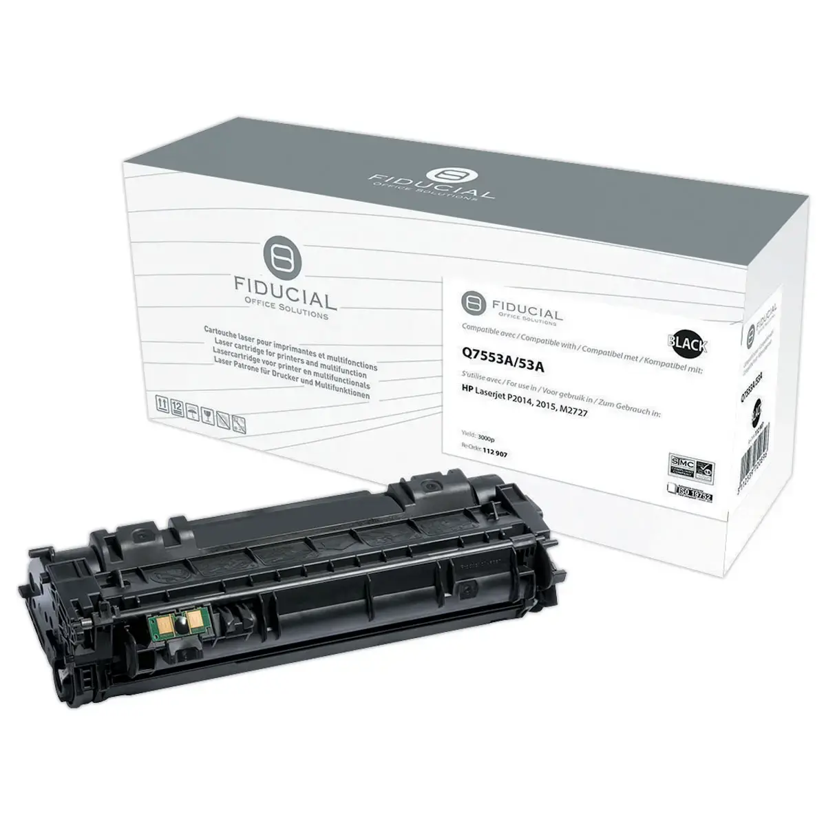 Toner remanufacturé éq. HP Q7553A - Noir
