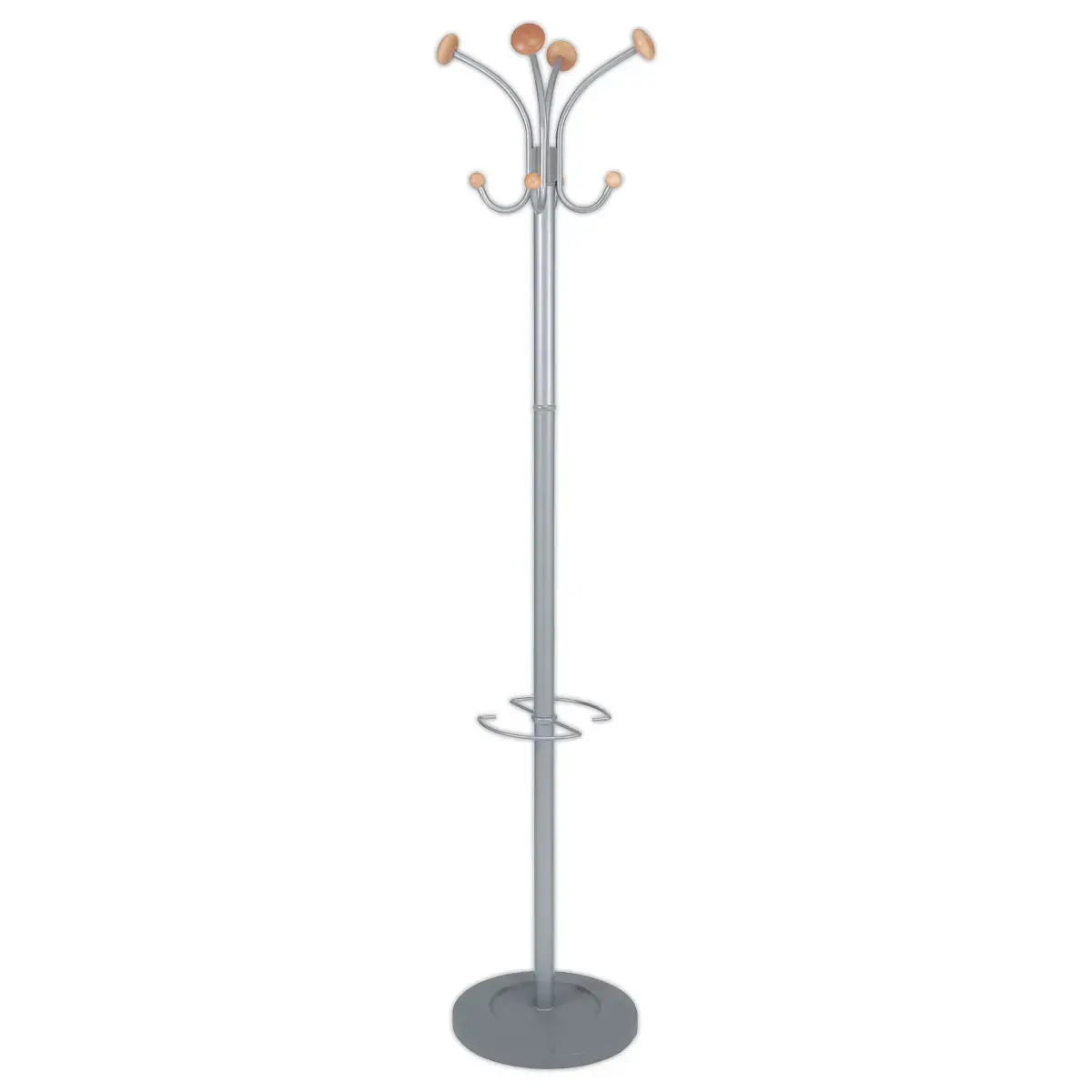 Portemanteau Vienna 4 doubles pat&egrave;res-Alu et bois 