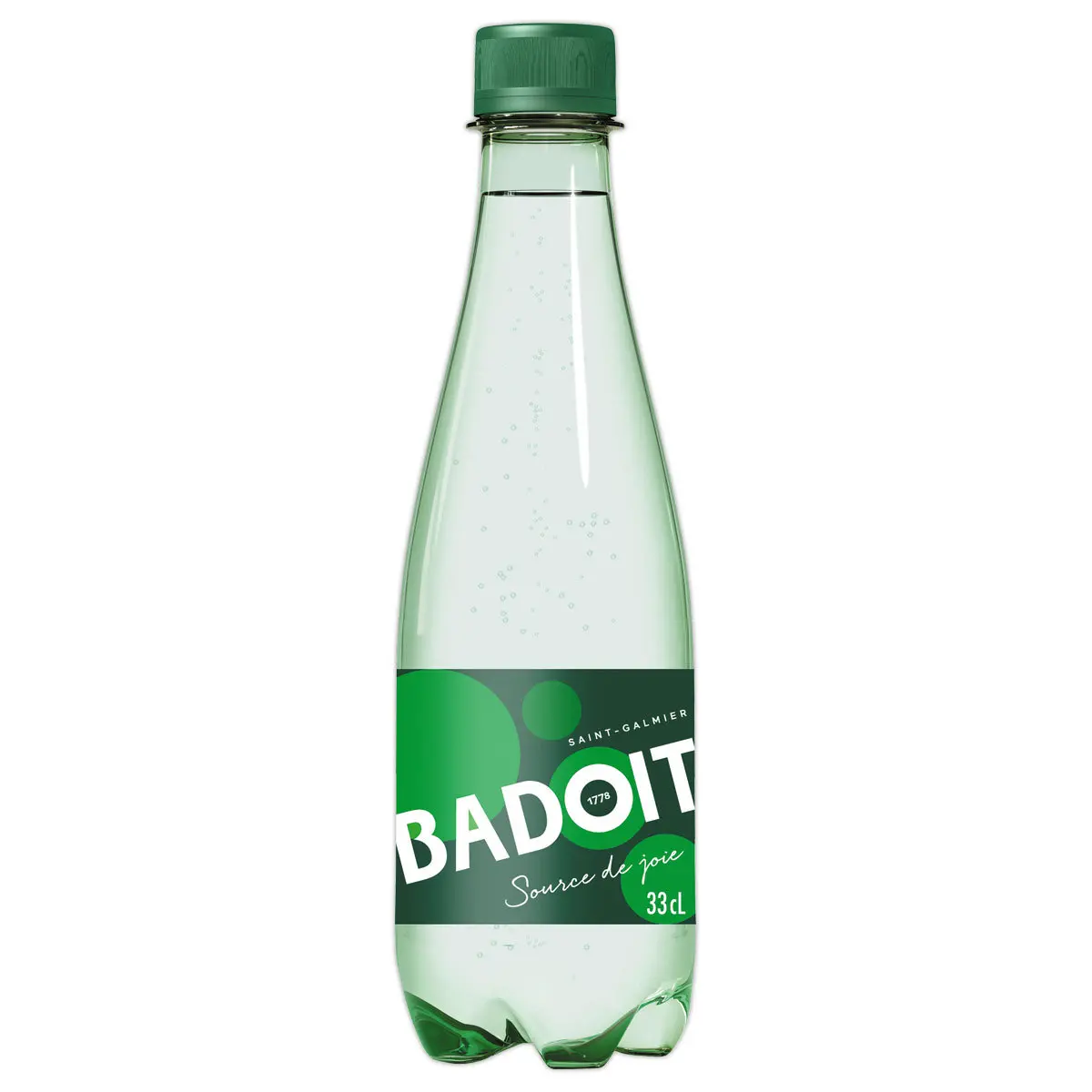 30 Bouteilles d'eau pétillante - 33 cl - BADOIT