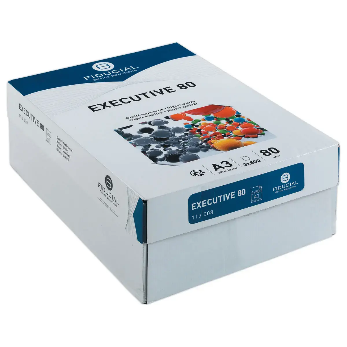 3 Ramettes de 500 feuilles A3 Executive - FIDUCIAL