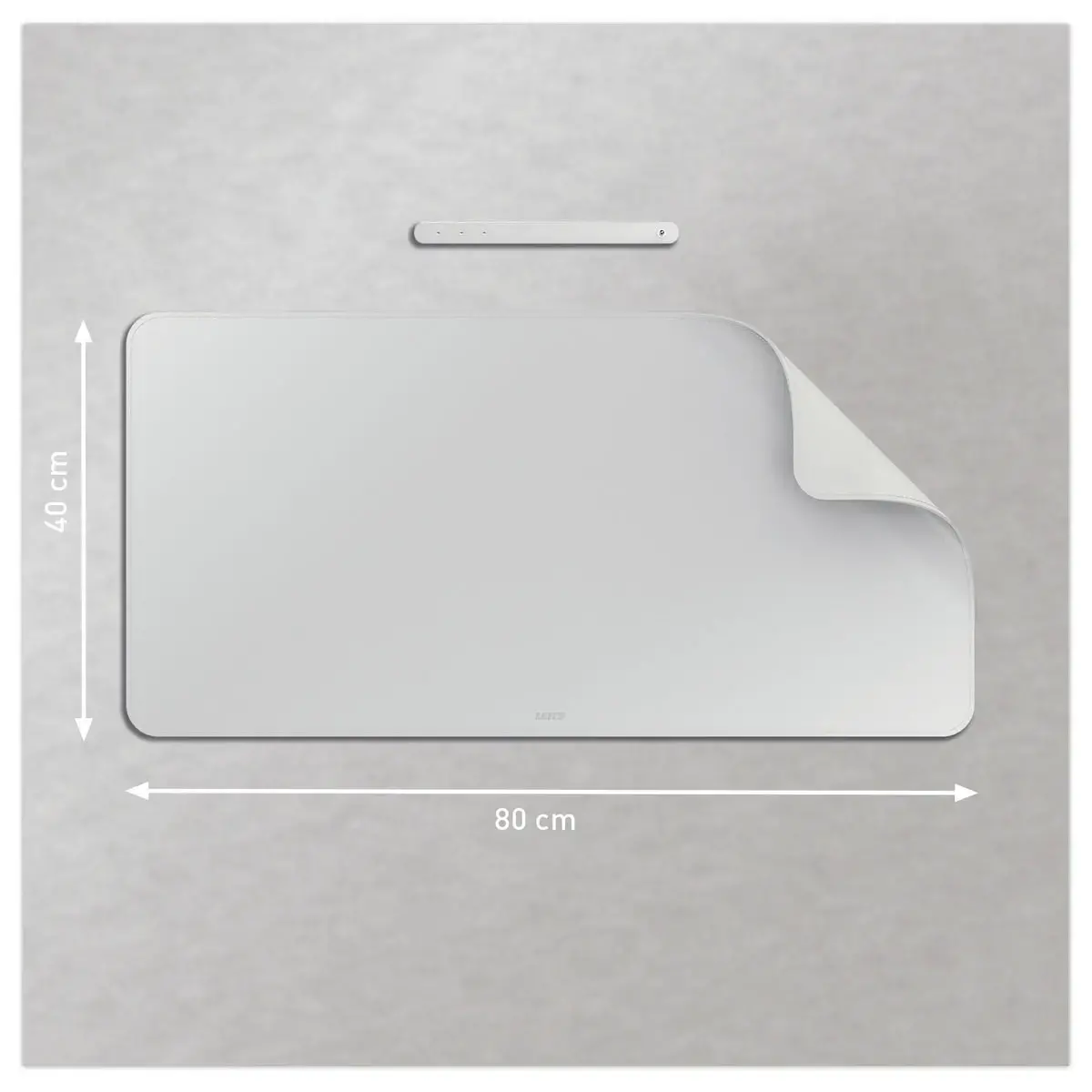 Grand sous-main tapis de bureau - gris