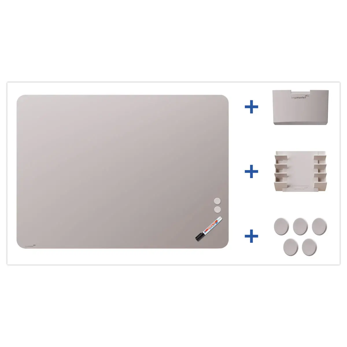 Tableau en Verre Tremp&eacute; Mat 90x120 + Kit - LEGAMASTER 
