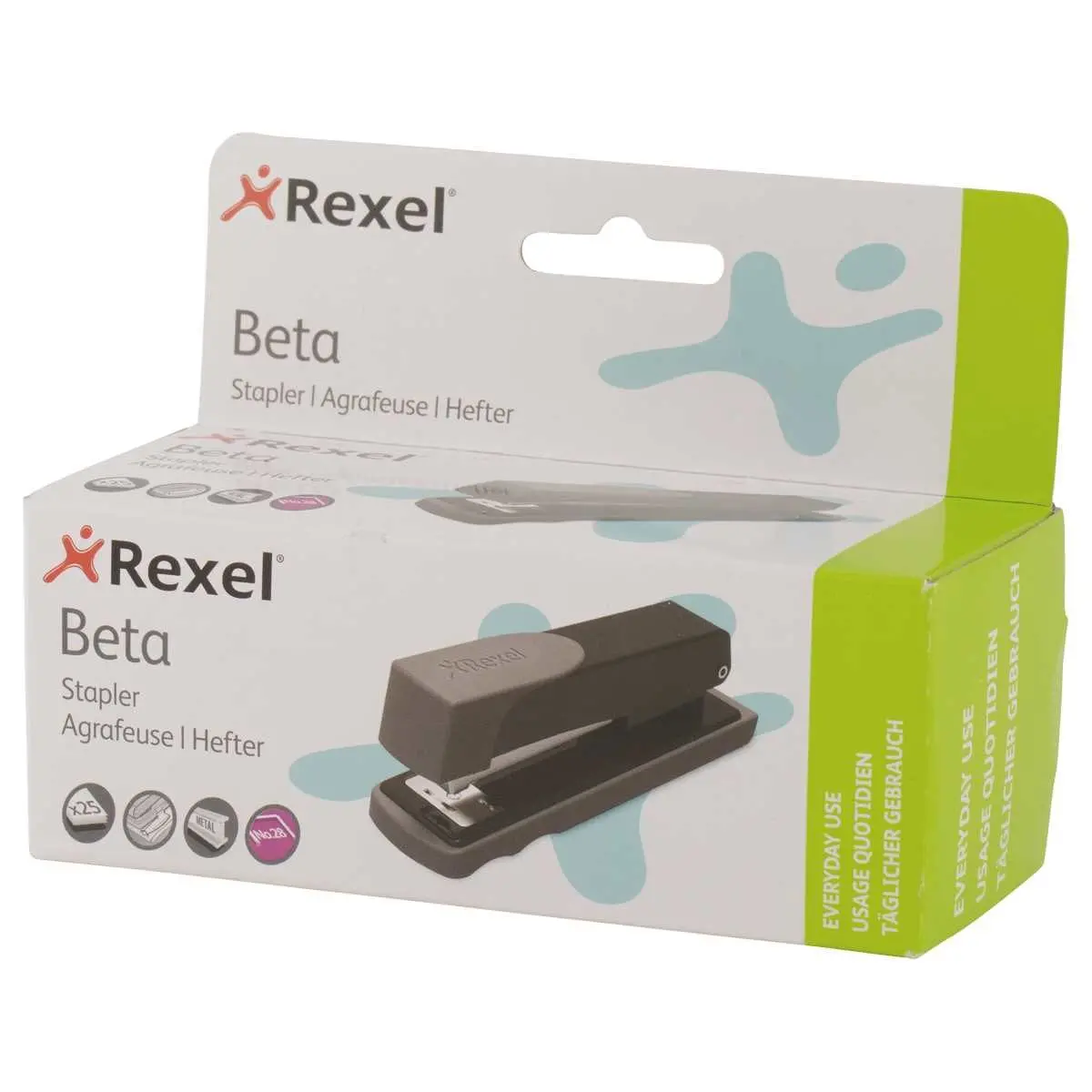 Agrafeuse BETA Classic - 25 feuilles - Noir - RAPID 