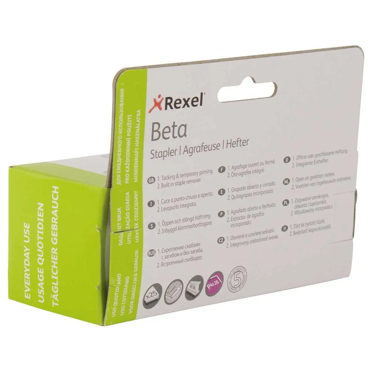 Agrafeuse BETA Classic - 25 feuilles - Noir - RAPID 