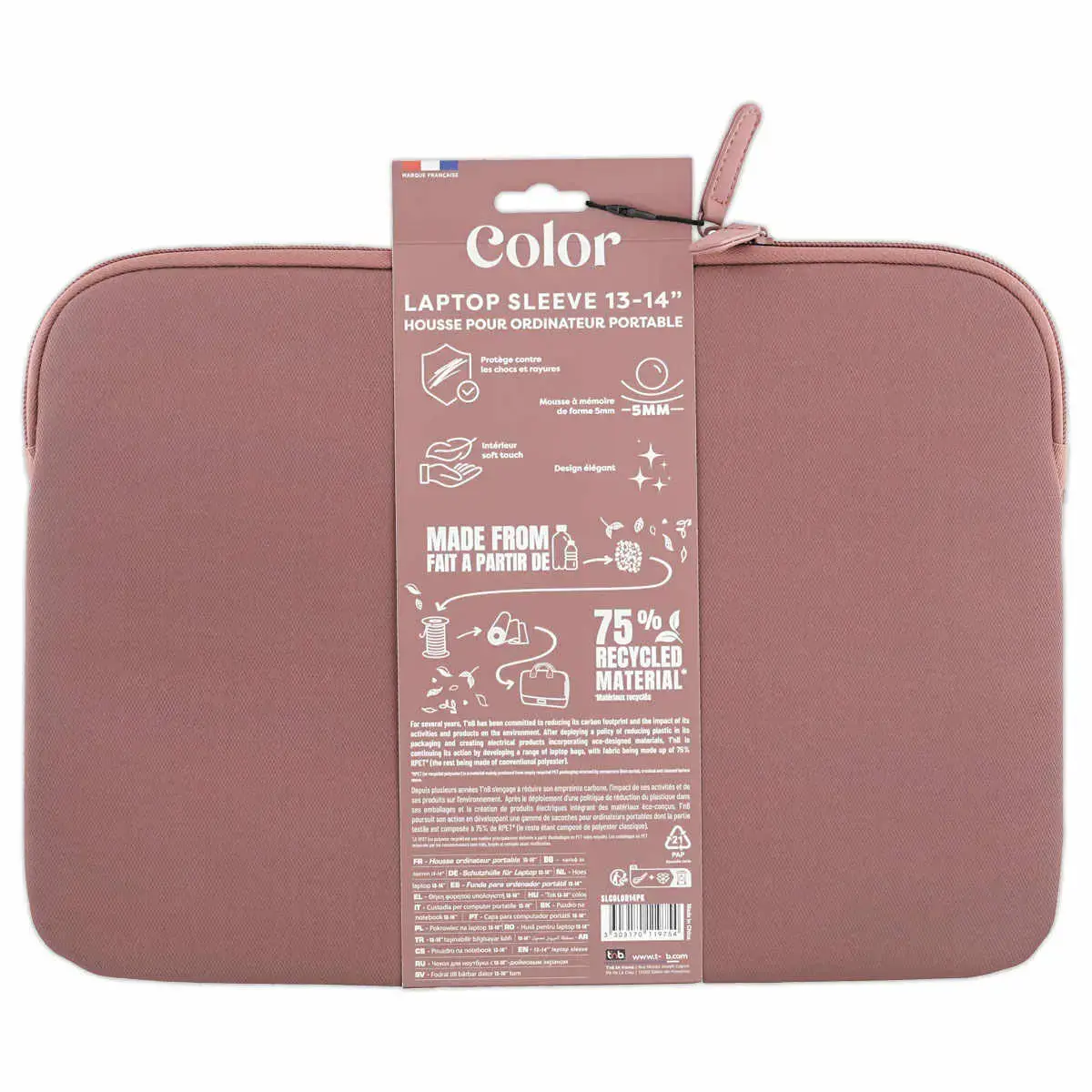 Housse PC - 13-14" - Rose - T'NB