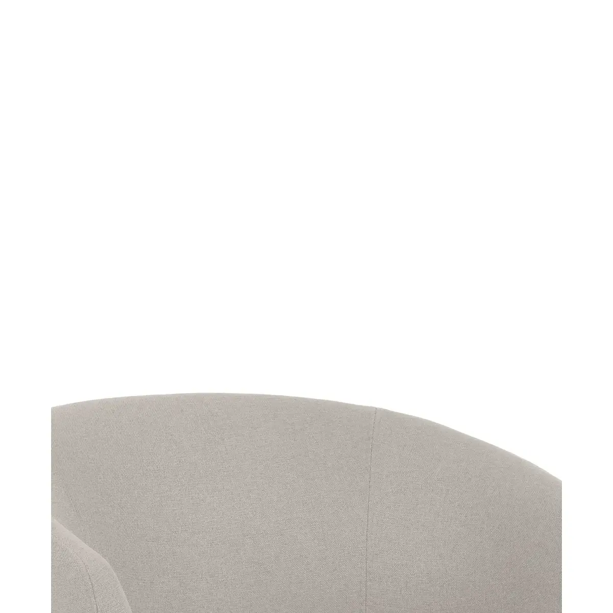 2 Fauteuil Arco avec Roues et Piétement Métal Noir - Beige - GENERIQUE