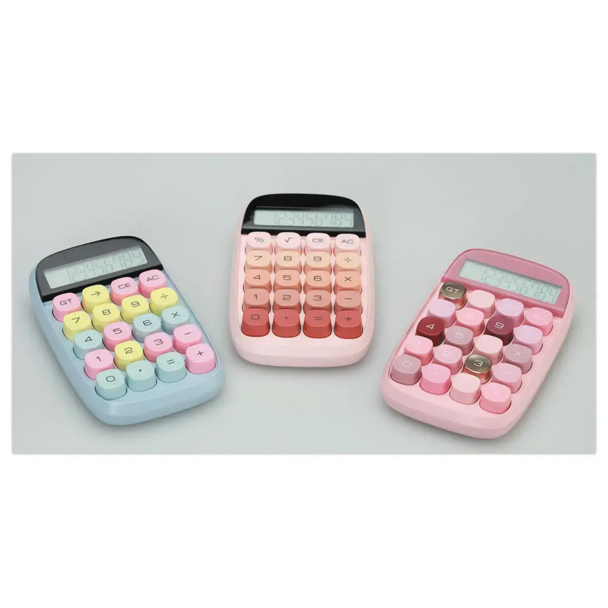 Calculatrice semi bureau Pop Petite - Corail