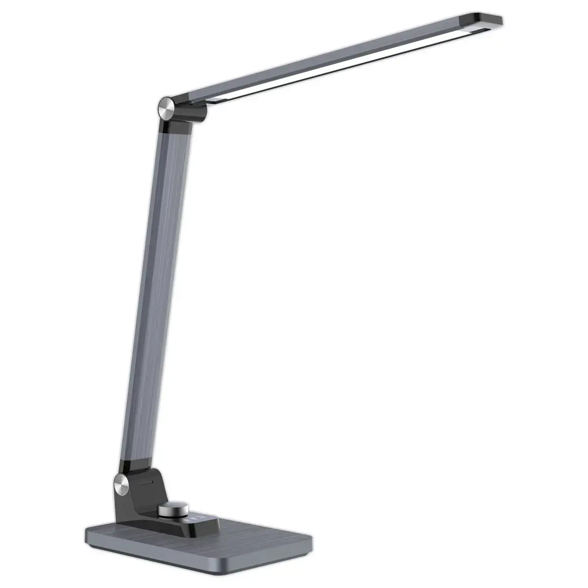 Lampe de bureau LED JOA - gris m&eacute;tallis&eacute; 