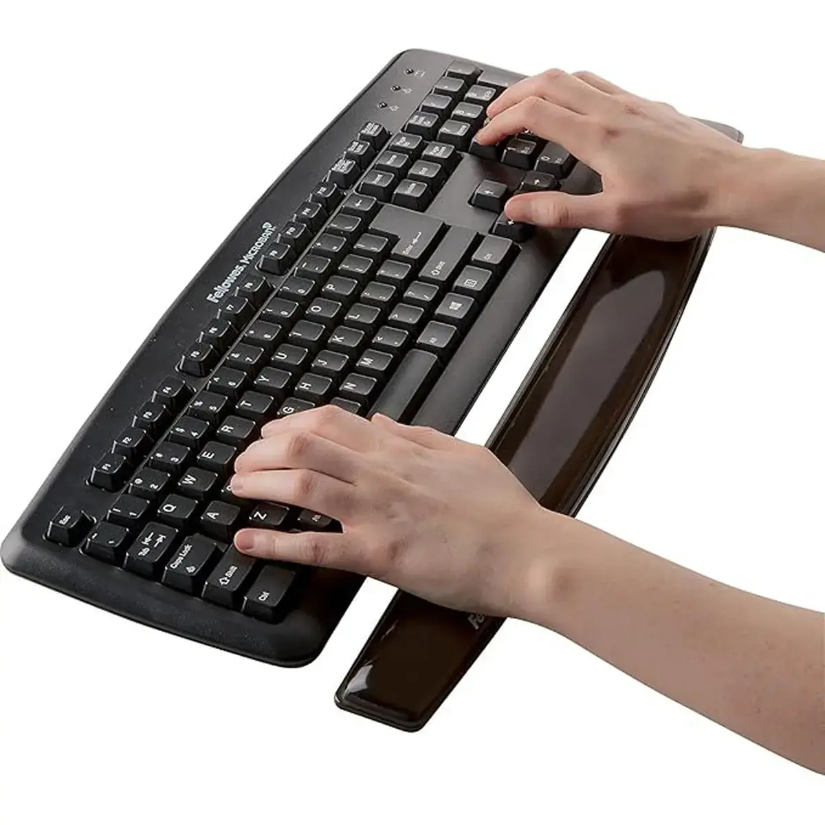 Repose-poignets clavier Crystal Gel - Noir - Fellowes 