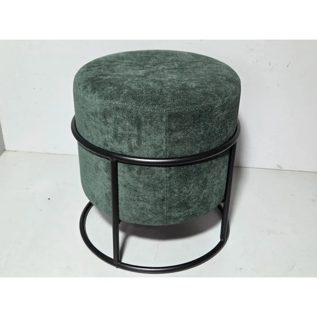 Pouf empilable vert 