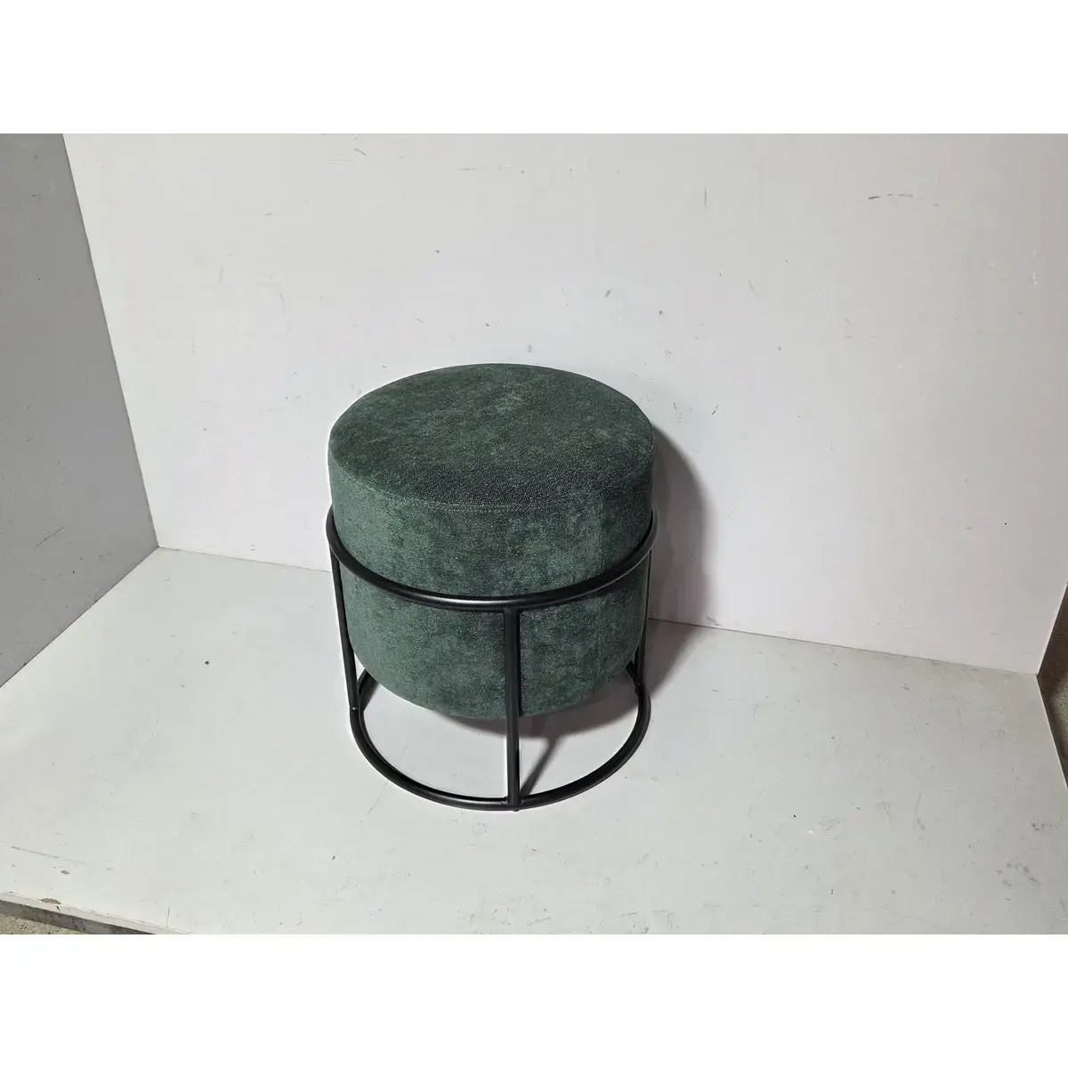 Pouf empilable vert 