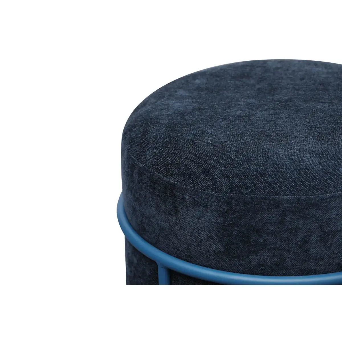 Pouf empilable bleu