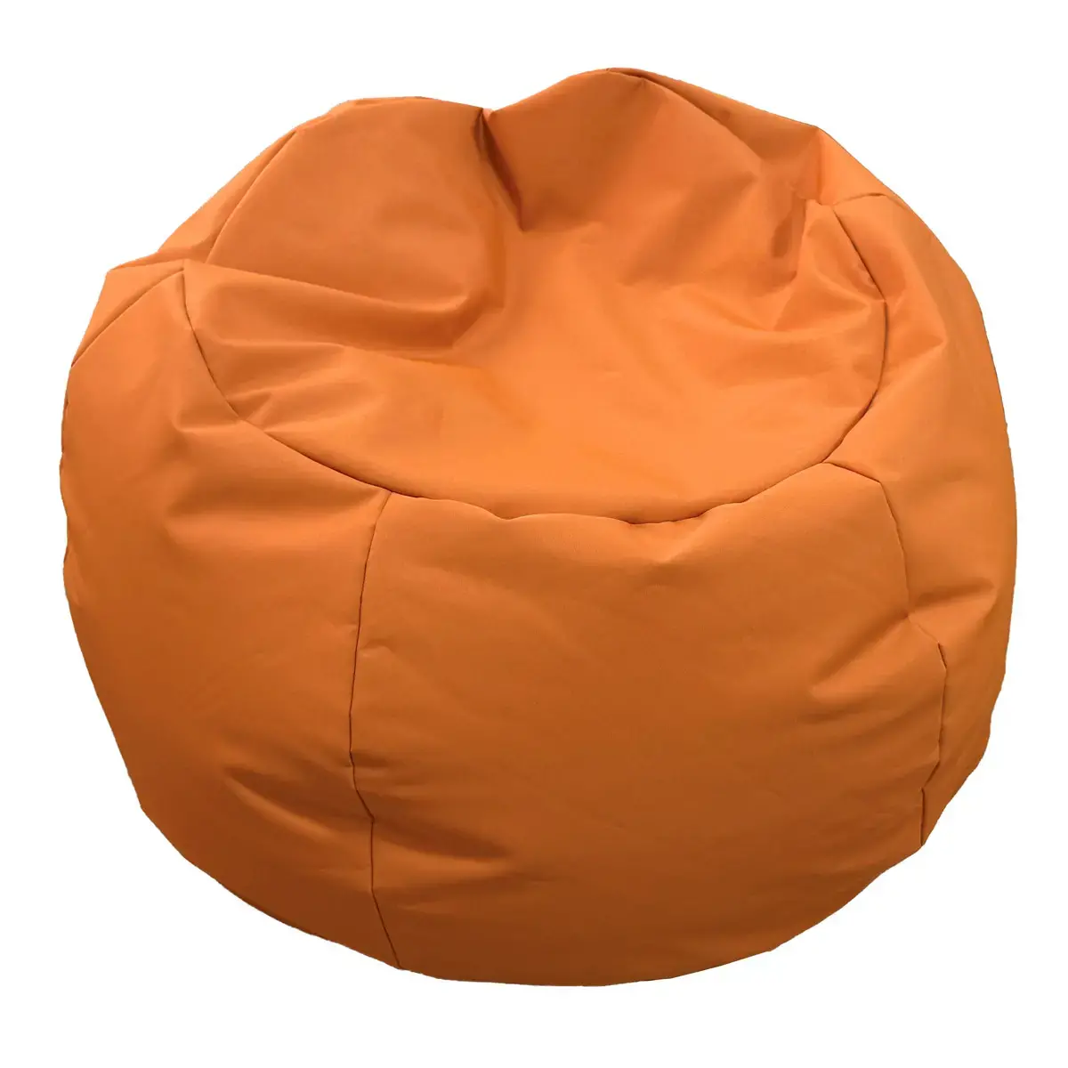 Pouf rond orange