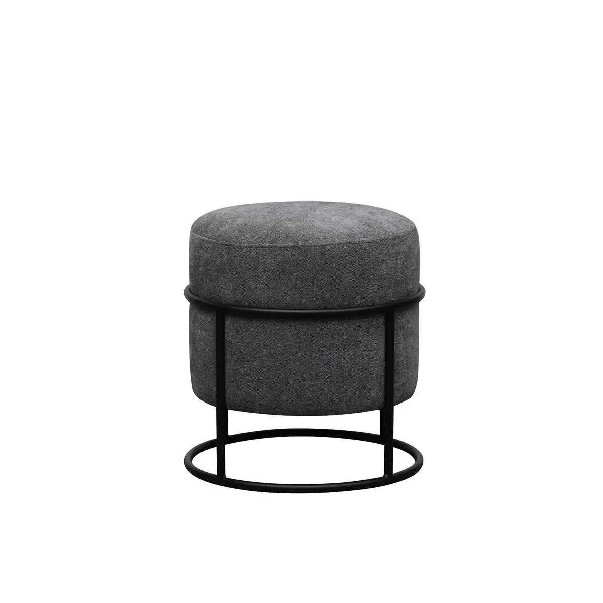 Pouf empilable gris