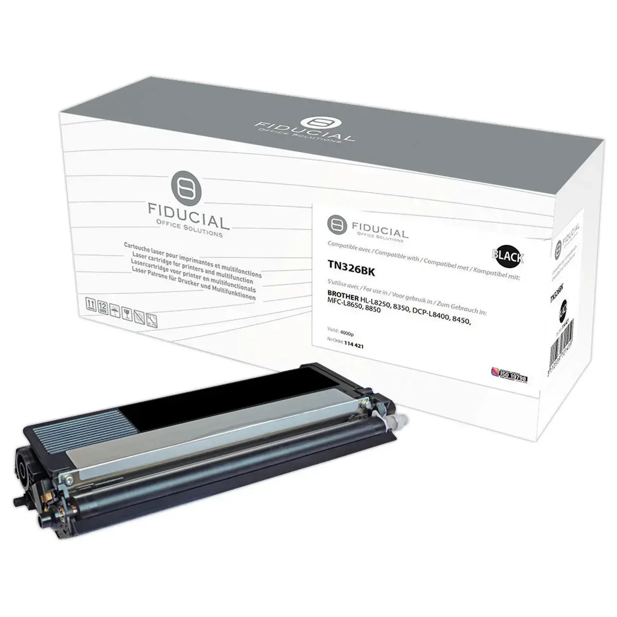 Toner remanufacturé éq. BROTHER TN-326BK - Noir