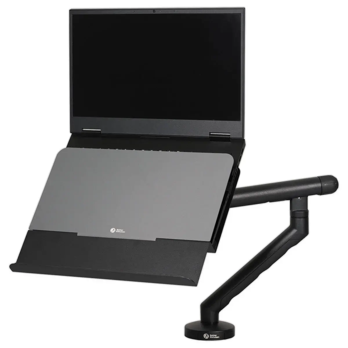 Support PC portable pour bras écran "BE FLEXIBLE" - BAKKER