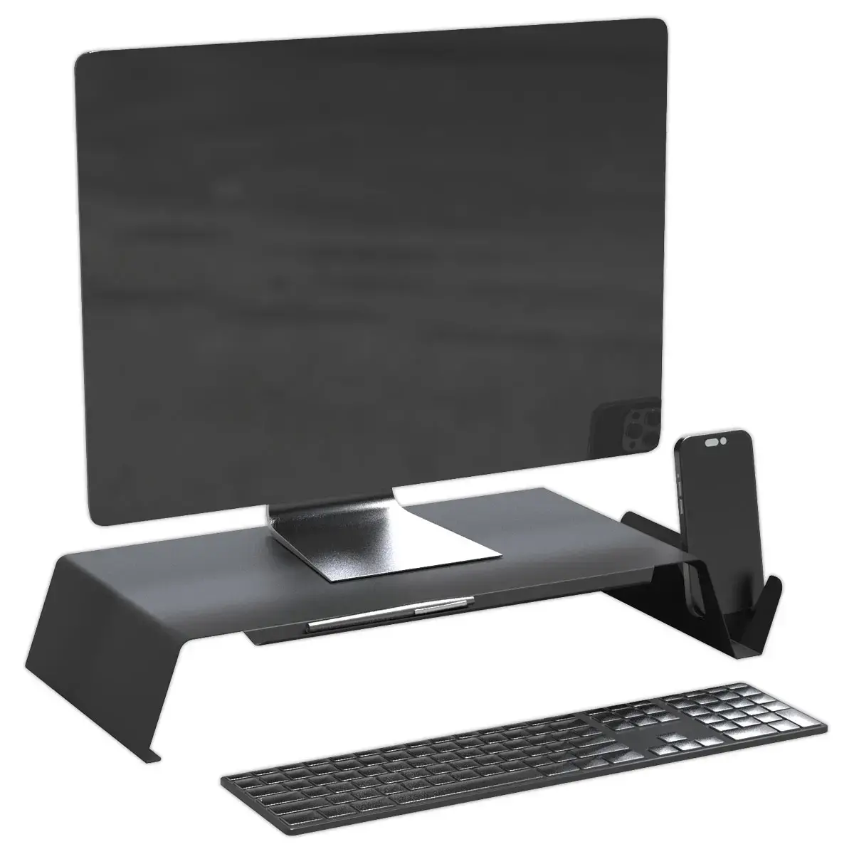 Support rehausseur PC portable métal noir