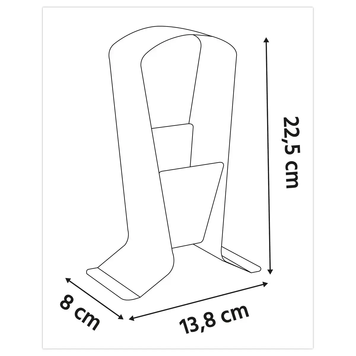 Support casque avec pot &agrave; crayons int&eacute;gr&eacute; 