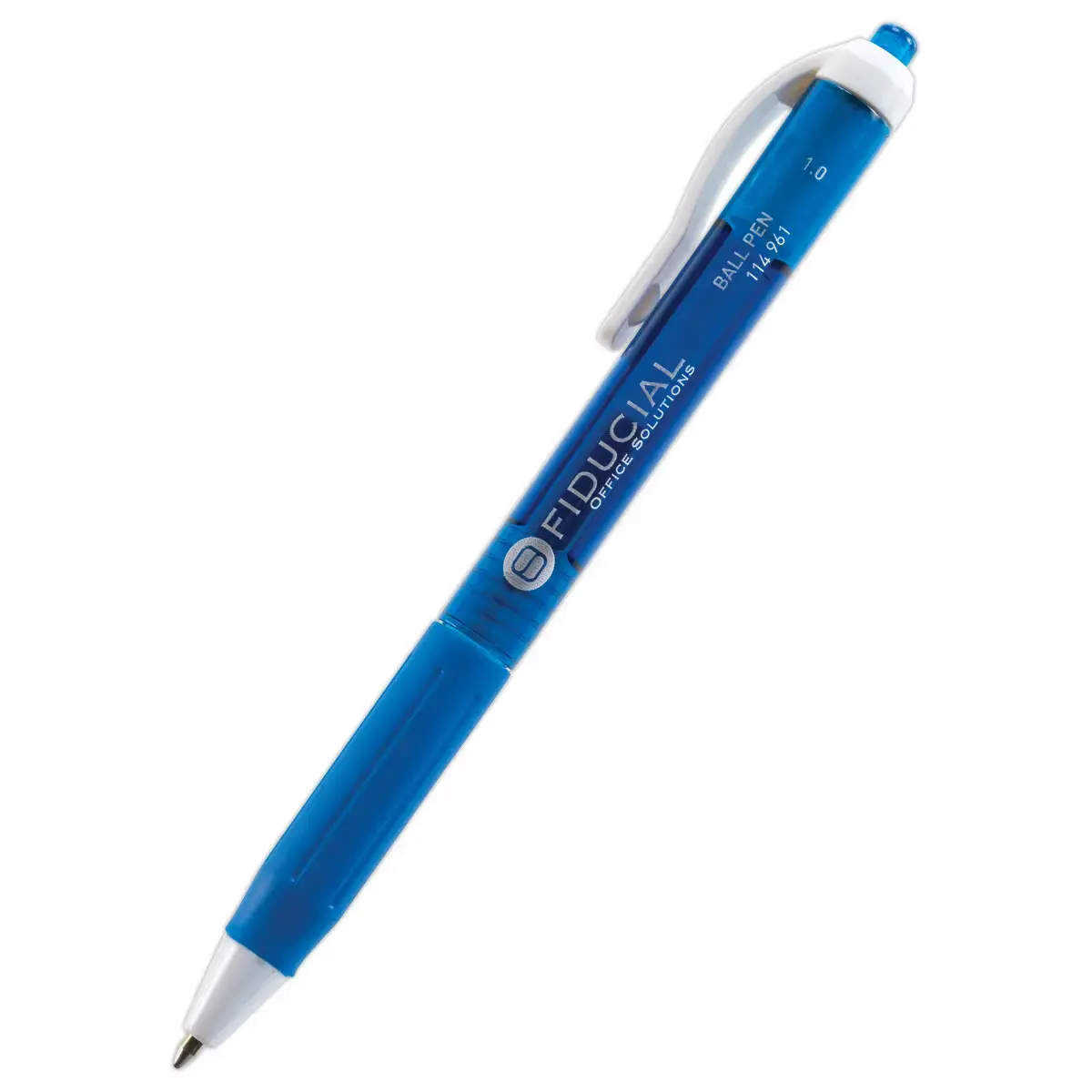 Stylo bille rétractable Grip - Ecriture moyenne - Bleu - Fiducial